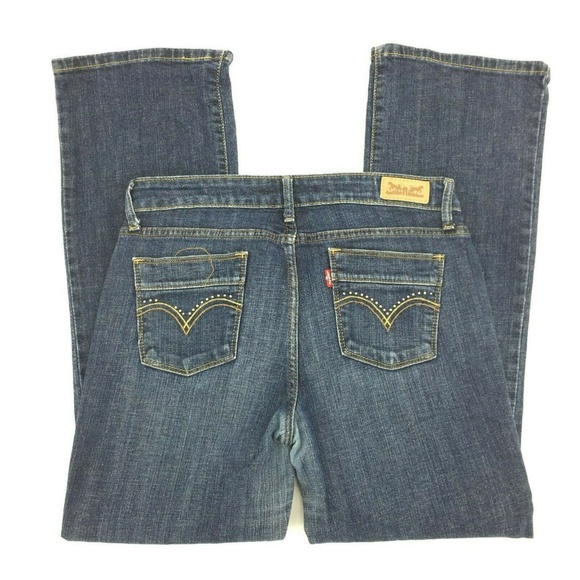 Levi's 515 Boot Cut Jeans Size 8 M Stretch - Picture 3 of 7